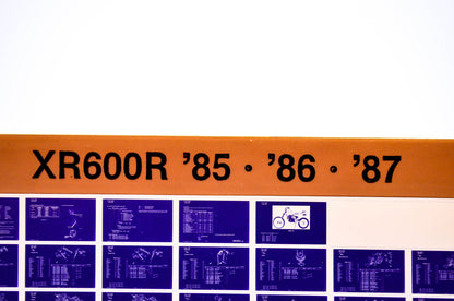 OEM Honda XR600R 1986/December '85 - '87 Parts Catalog Microfiche