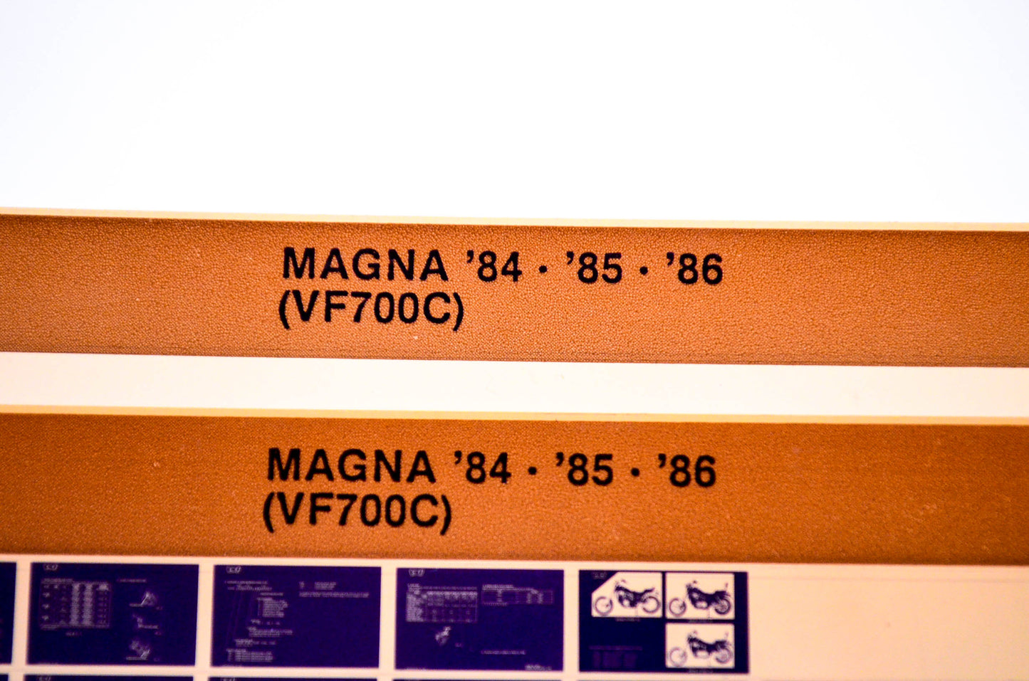 OEM Honda VF700C 1986/March '84 - '86 Magna Parts Catalog Microfiche