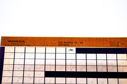 OEM Honda VF750C 1984/February '82 - '83 V45 Magna Parts Catalog Microfiche