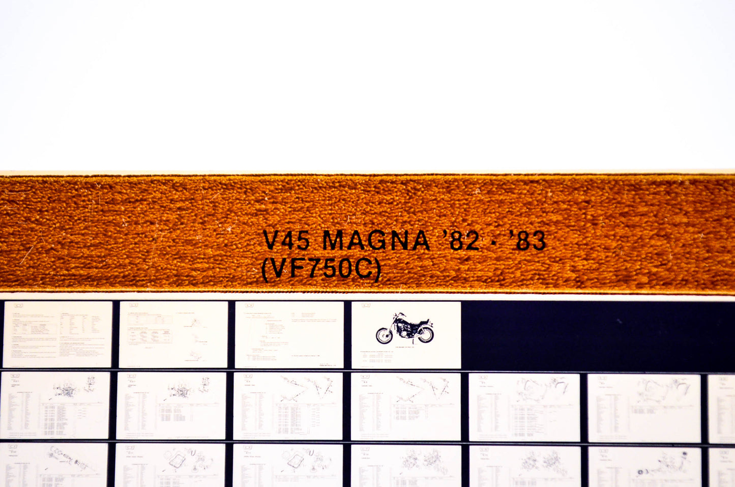 OEM Honda VF750C 1984/February '82 - '83 V45 Magna Parts Catalog Microfiche