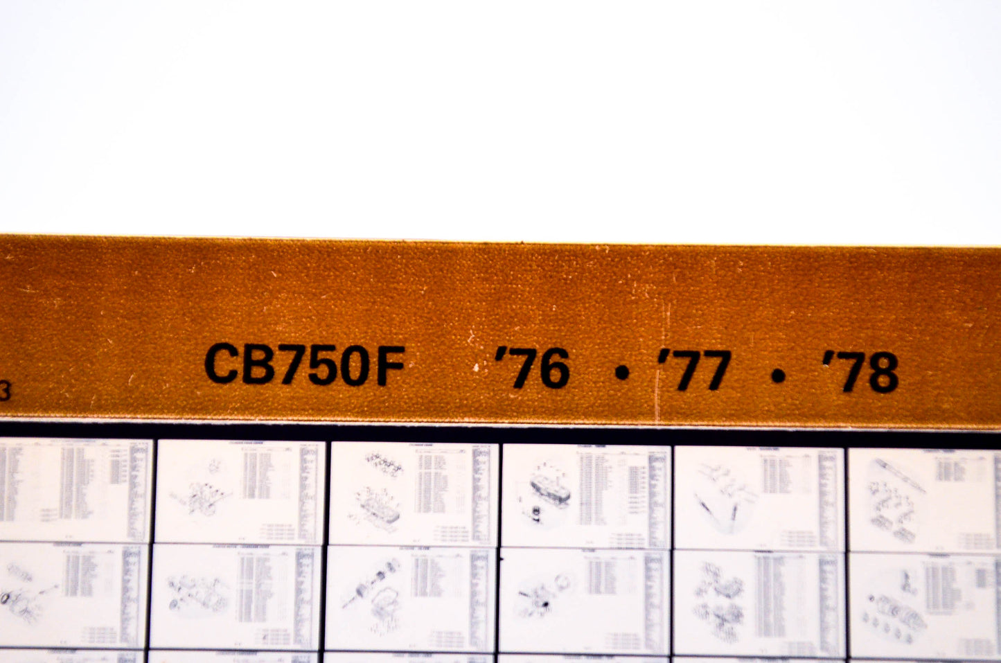 OEM Honda CB750 F 1983/July '76 - '78 Parts Catalog Microfiche