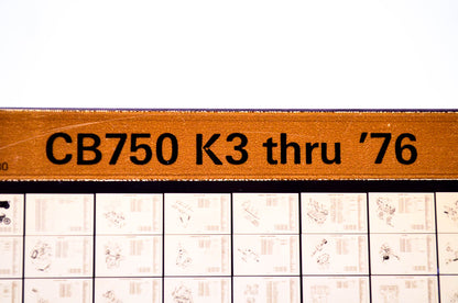 OEM Honda CB750 K3 1980/May '76 Parts Catalog Microfiche