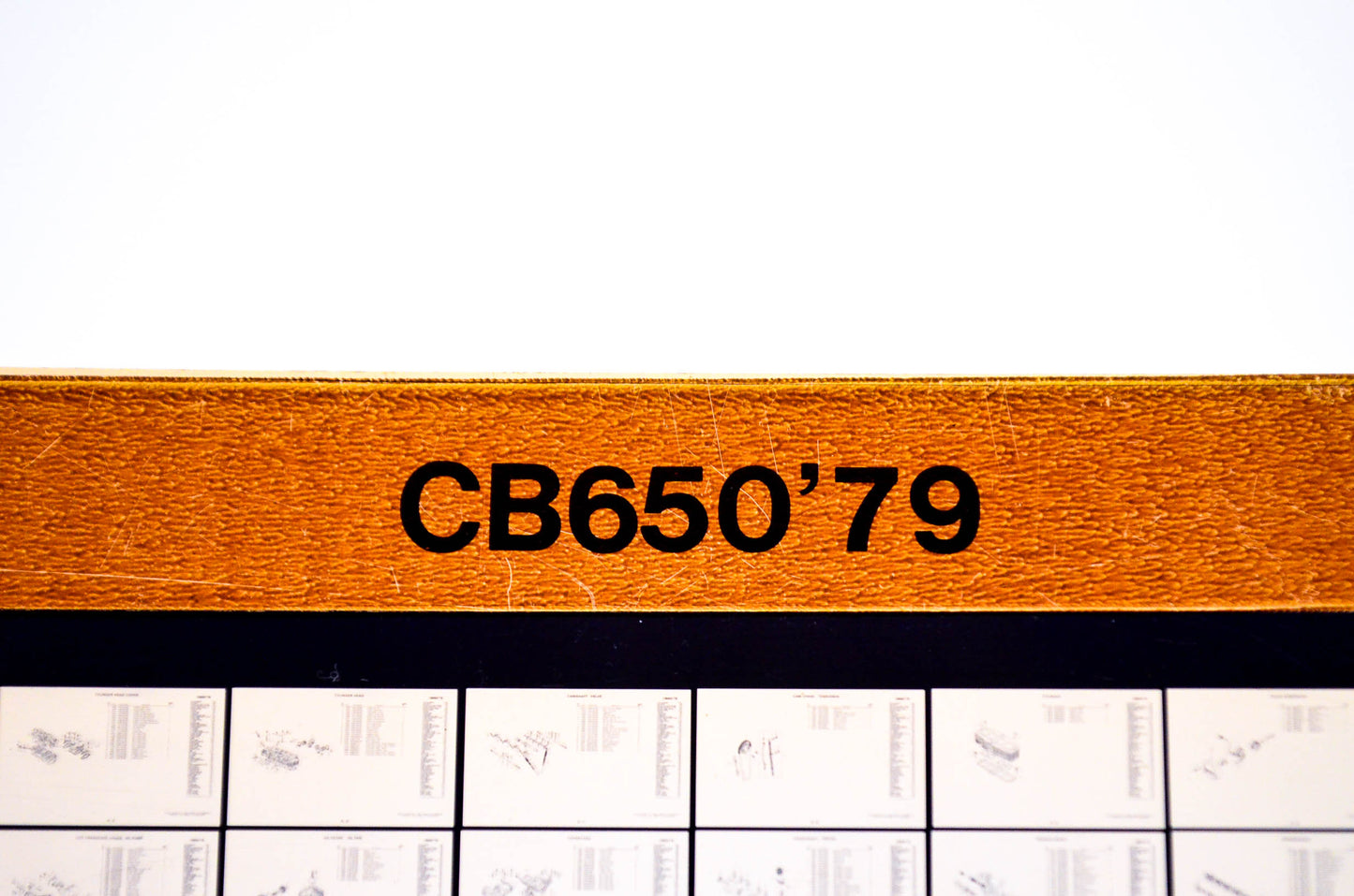 OEM Honda CB650 1979/February '79 Parts Catalog Microfiche