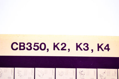 OEM Honda CB350, K2, K3, K4 1978/July '78 Parts Catalog Microfiche