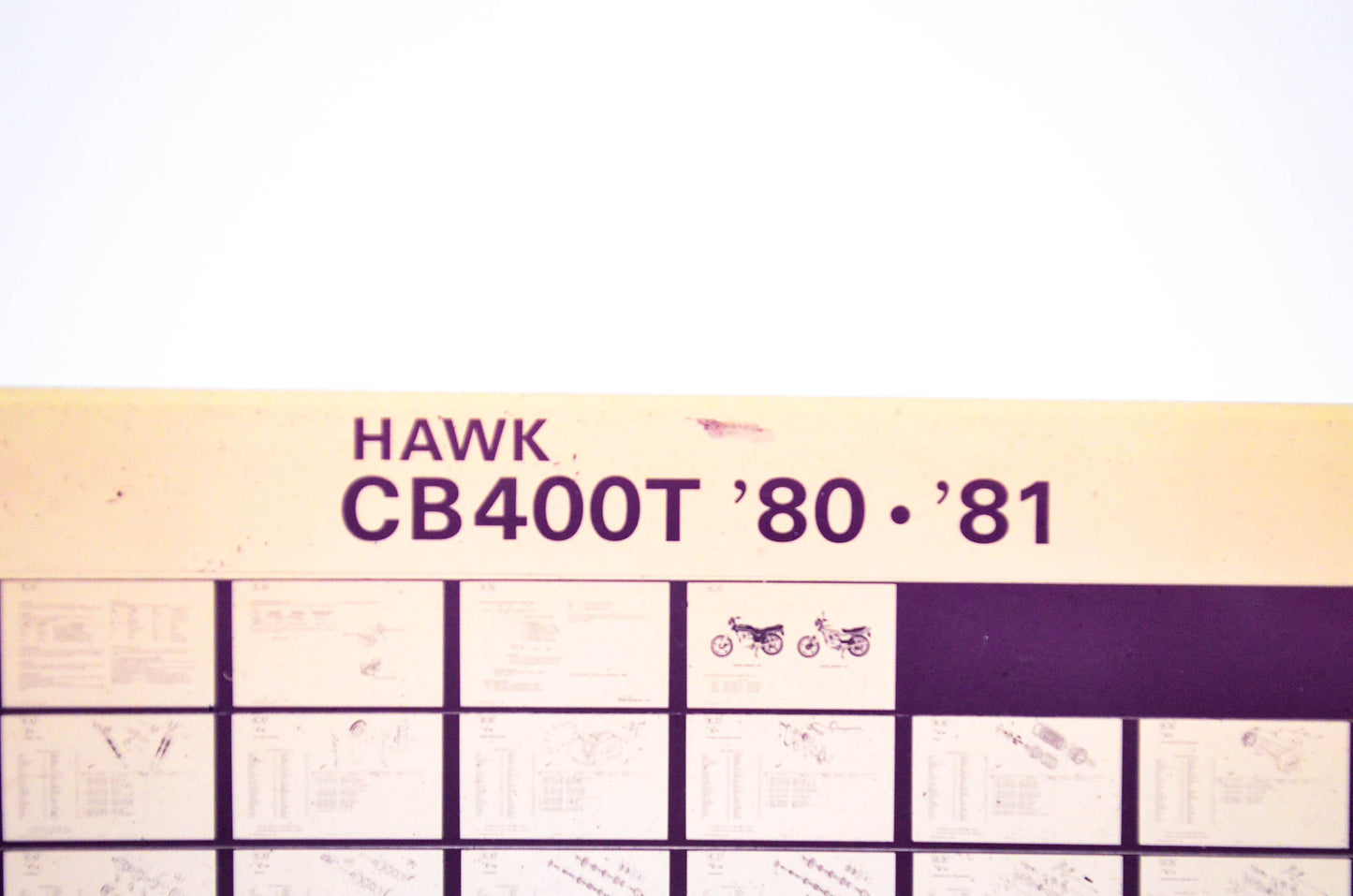 OEM Honda CB 400T 1980/September '80 - '81 Hawk Parts Catalog Microfiche