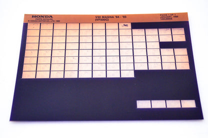 OEM Honda VF500C 1986/January '84 - '85 V30 Magna Parts Catalog Microfiche