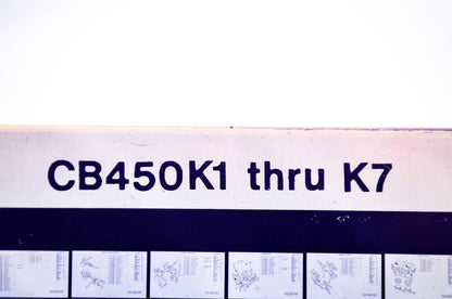 OEM Honda CB450K1 - K7 1978/May '78 Parts Catalog Microfiche