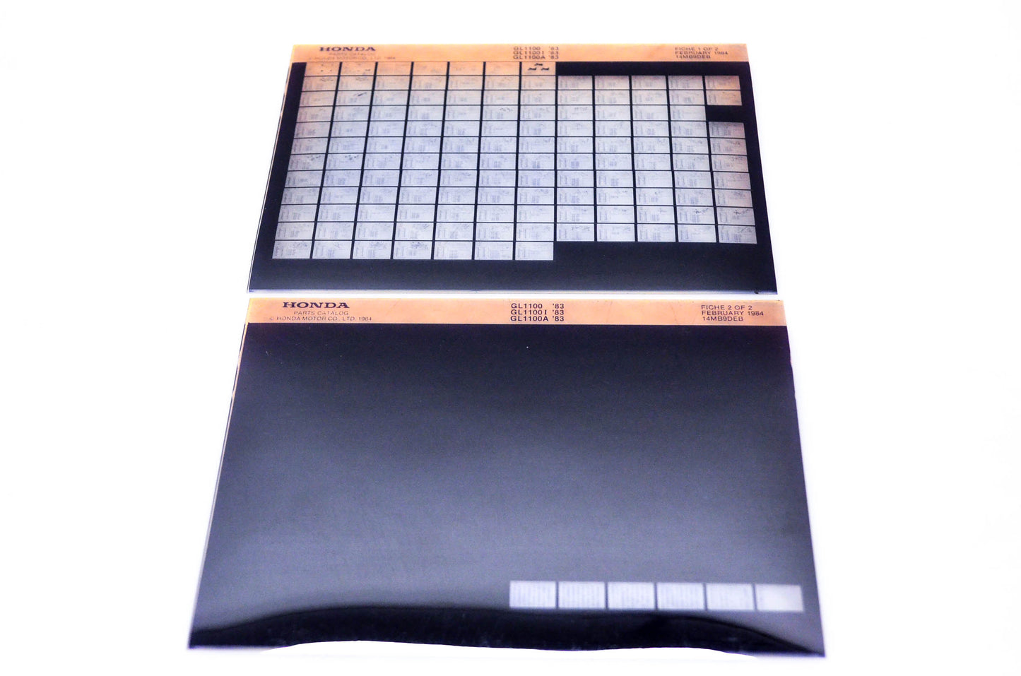 OEM Honda GL1100, GL1100I, GL1100A 1984/February '83 Parts Catalog Microfiche