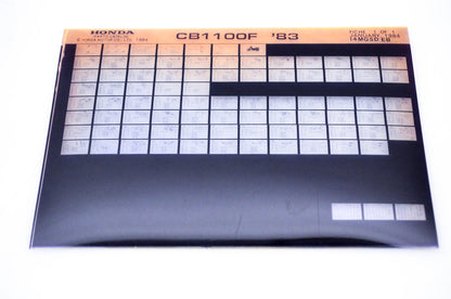 OEM Honda CB1100F 1984/January '83 Parts Catalog Microfiche