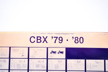 OEM Honda C B X 1984/October '79 - '80 Parts Catalog Microfiche
