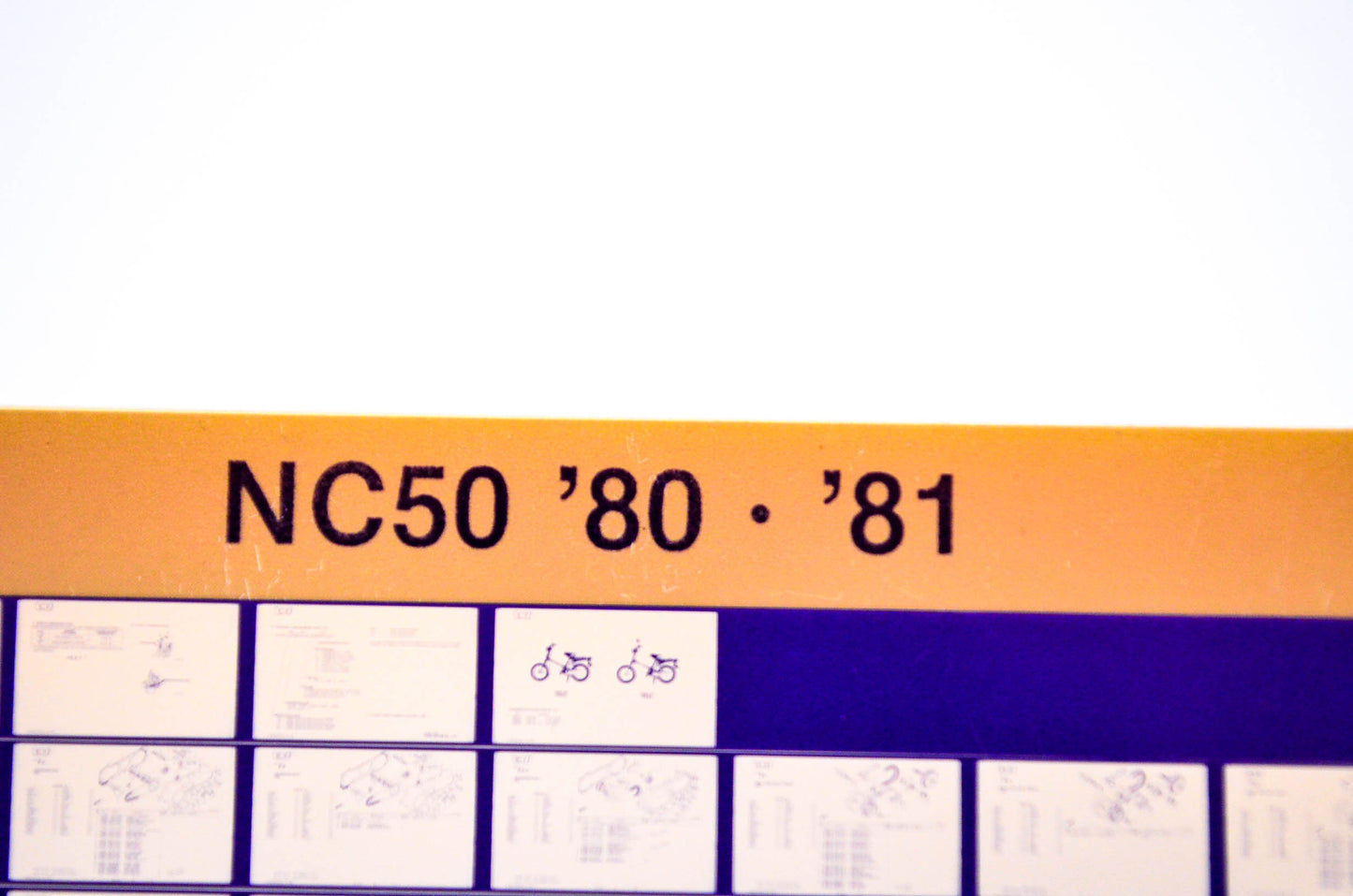 OEM Honda NC50 1985/December '80 - '81 Parts Catalog Microfiche