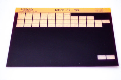 OEM Honda N C50 1985/July '82 - '83 Parts Catalog Microfiche
