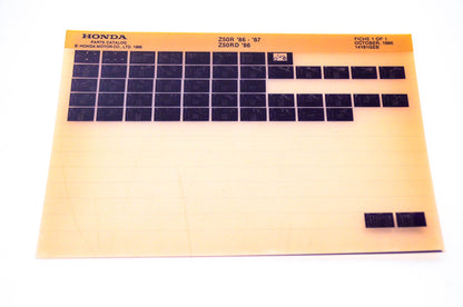 OEM Honda Z50R, Z50RD 1986/October '86 - '87 Parts Catalog Microfiche