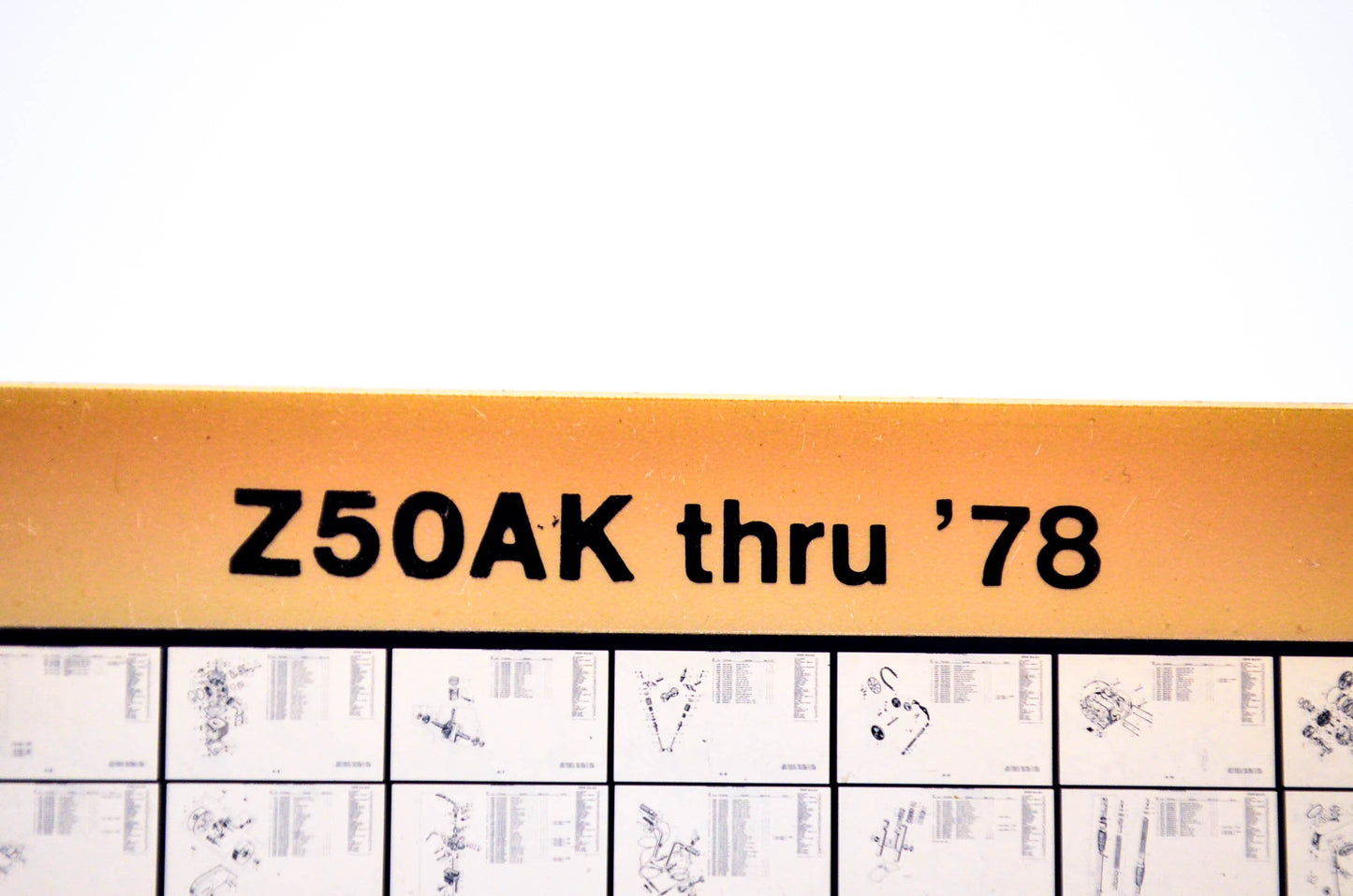OEM Honda Z50AK 1979/July '78 Parts Catalog Microfiche
