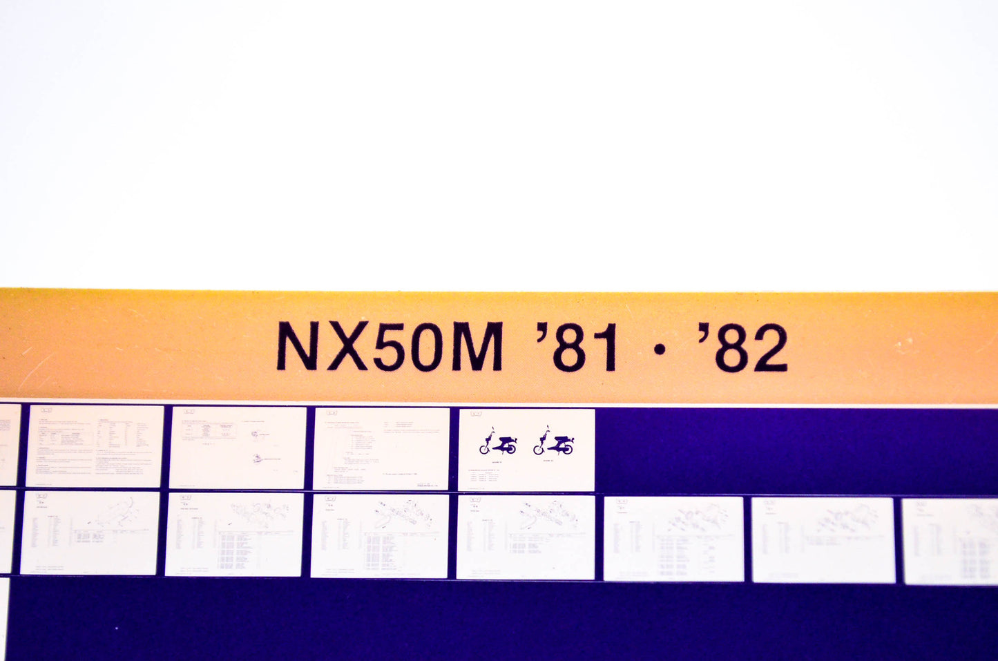 OEM Honda NX50M 1984/August '81 - '82 Parts Catalog Microfiche