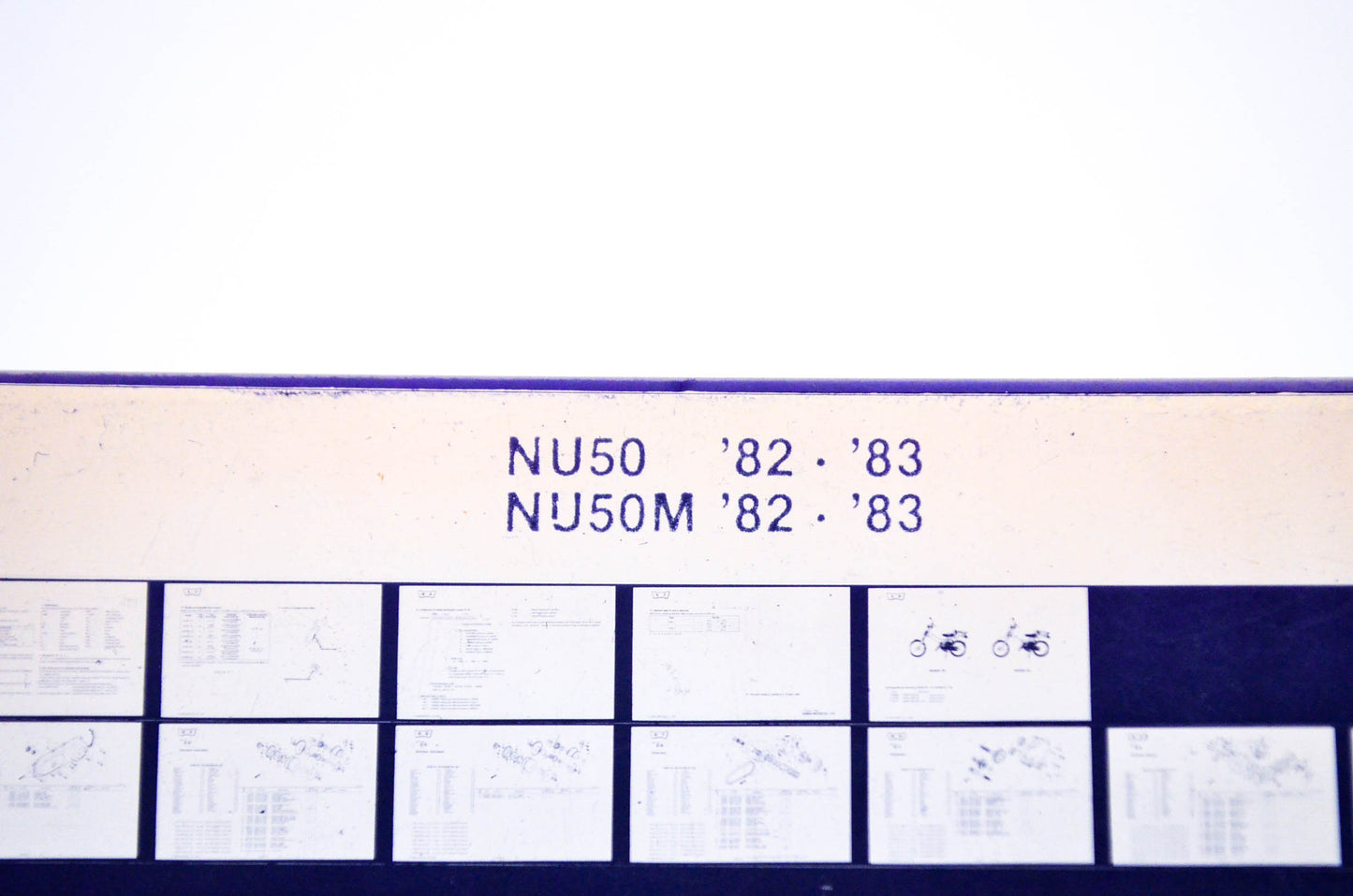 OEM Honda NU50, NU50M 1985/April '82 - '83 Parts Catalog Microfiche