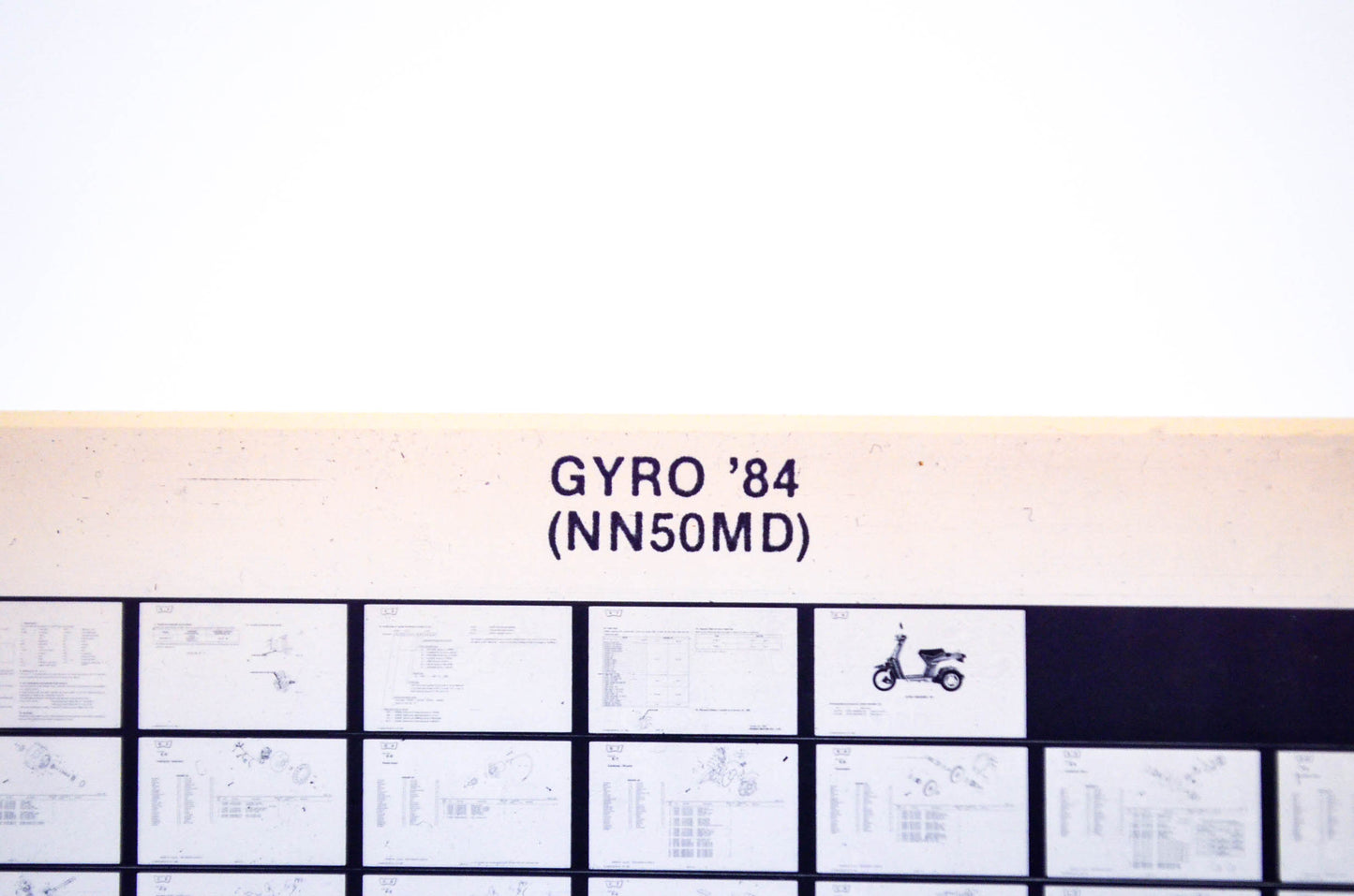 OEM Honda NN50MD 1986/January '84 Gyro Parts Catalog Microfiche