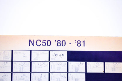 OEM Honda NC50 1985/December '80 - '81 Parts Catalog Microfiche
