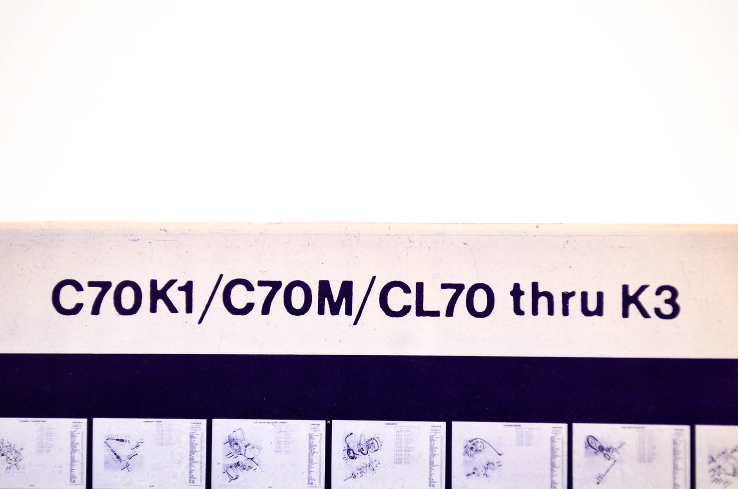 OEM Honda C70K1/C70M/CL70 - K3 1978/June '78 Parts Catalog Microfiche