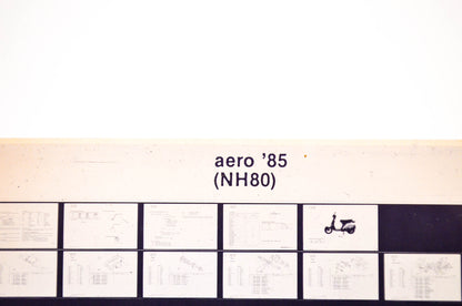 OEM Honda NH80 1985/March '85 Aero Parts Catalog Microfiche