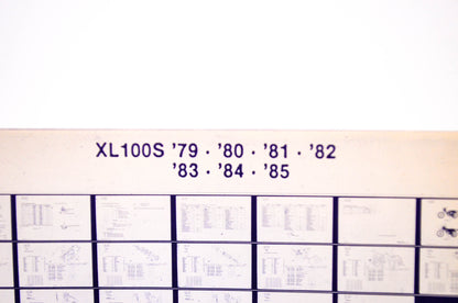 OEM Honda XL100S 1985/May '79 - '85 Parts Catalog Microfiche