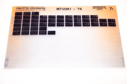 OEM Honda MT125K1 1986/September '76 Parts Catalog Microfiche