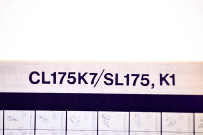 OEM Honda CL175K7/SL175, K1 1978/July '78 Parts Catalog Microfiche