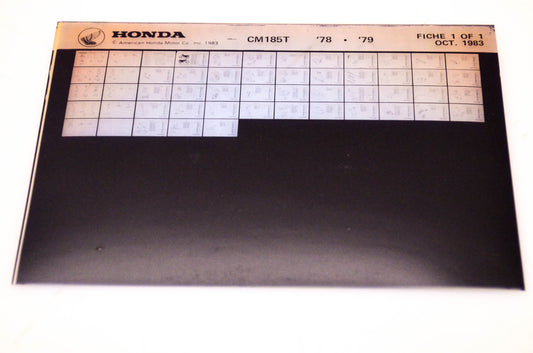 OEM Honda CM185T 1983/October '78 - '79 Parts Catalog Microfiche