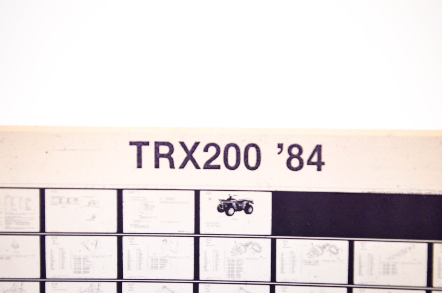 OEM Honda TRX200 1985/December '84 Parts Catalog Microfiche