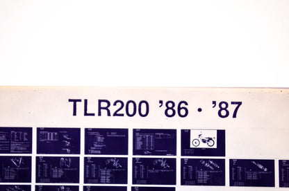 OEM Honda TLR200 1986/October '86 - '87 Parts Catalog Microfiche
