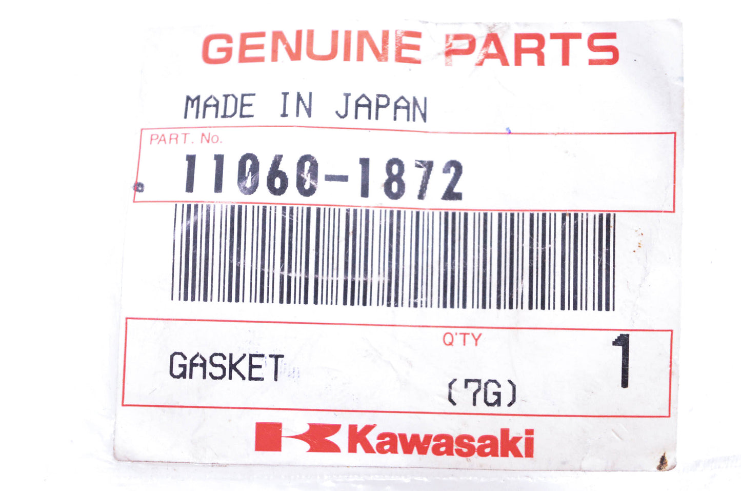 New OEM Kawasaki 11060-1872 Gasket NOS