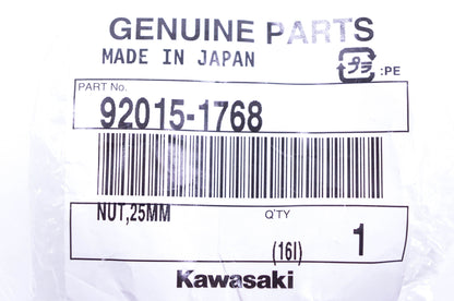 New OEM Kawasaki 92015-1768 Nut 25mm NOS