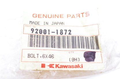 New OEM Kawasaki 92001-1872 Bolt 6x46 NOS