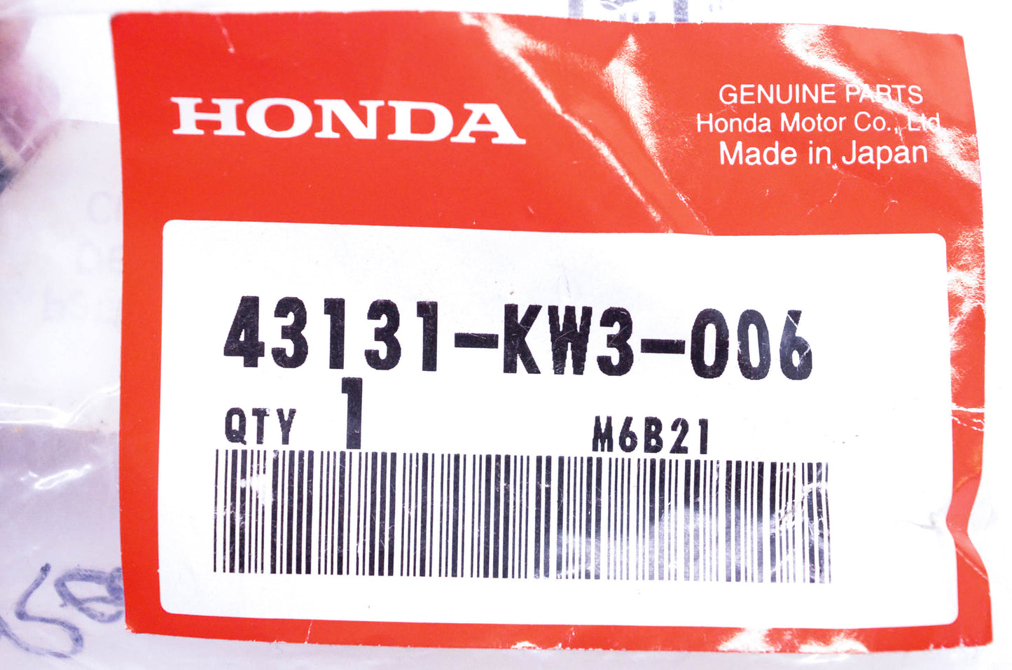New OEM Honda 43131-KW3-006 Pin Bolt NOS