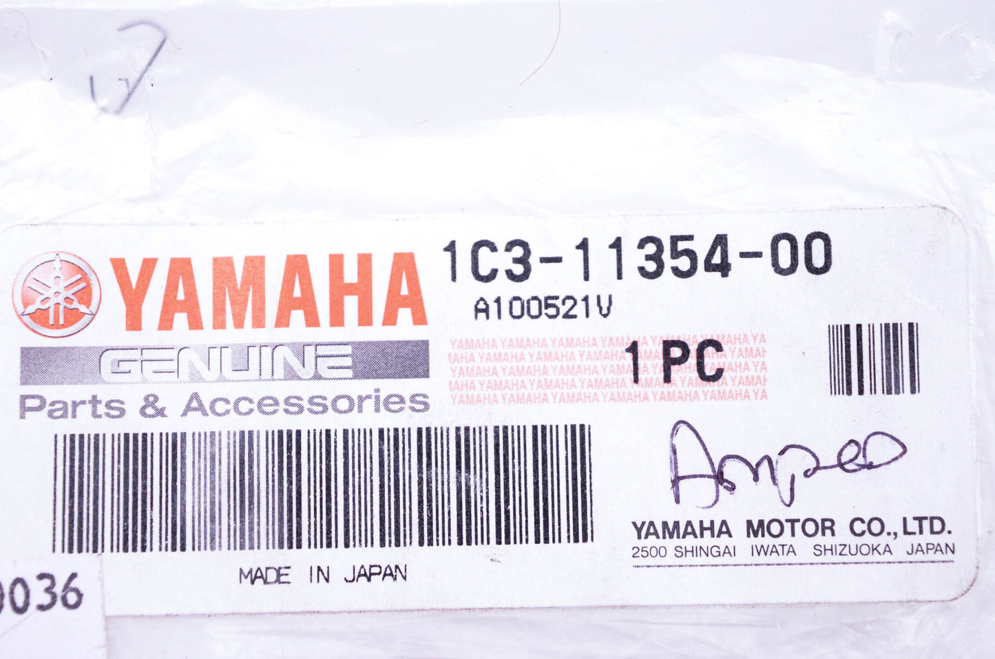 New OEM Yamaha 1C3-11354-00-00 Gasket NOS