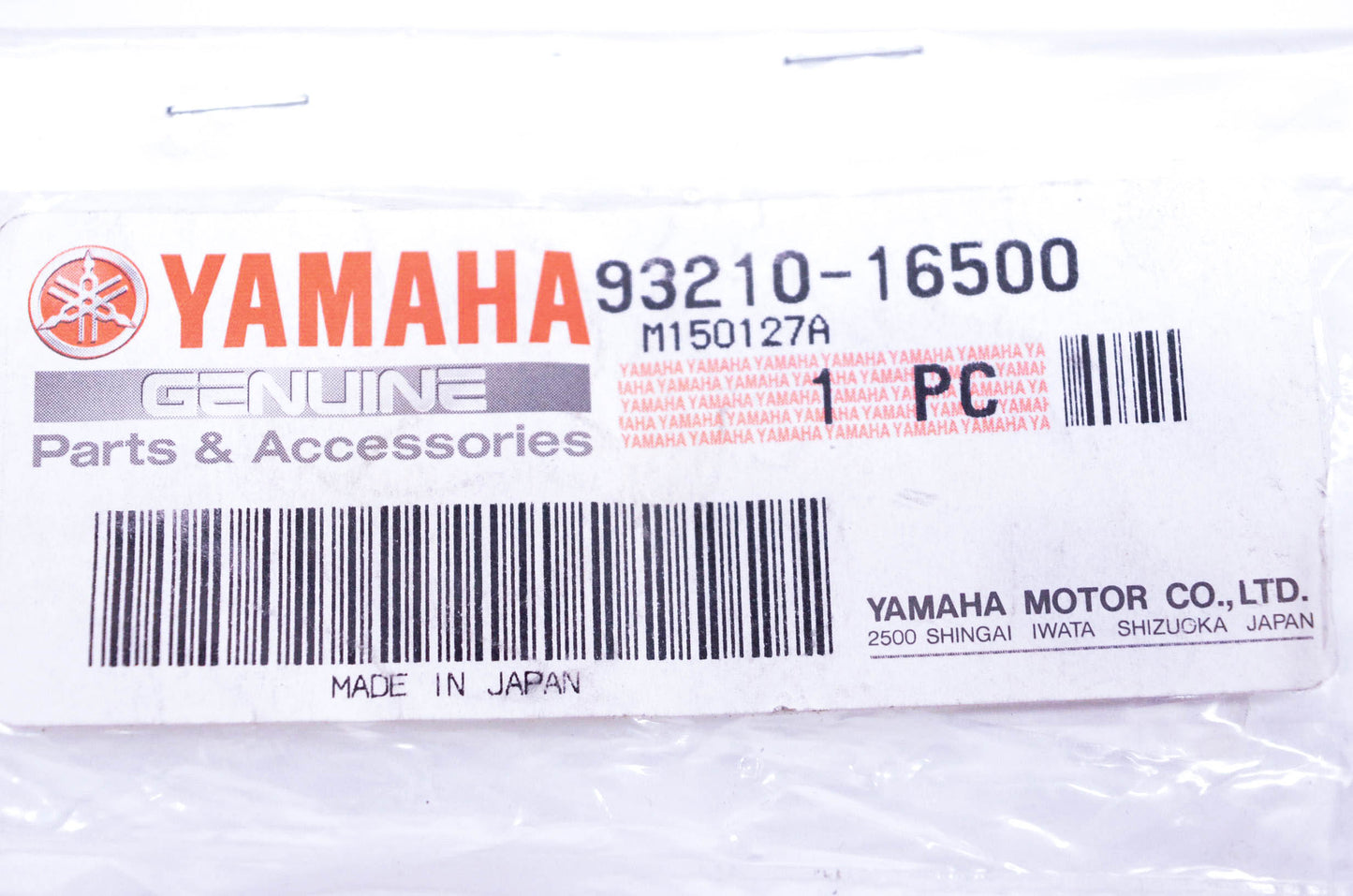 New OEM Yamaha 93210-16500-00 O Ring NOS