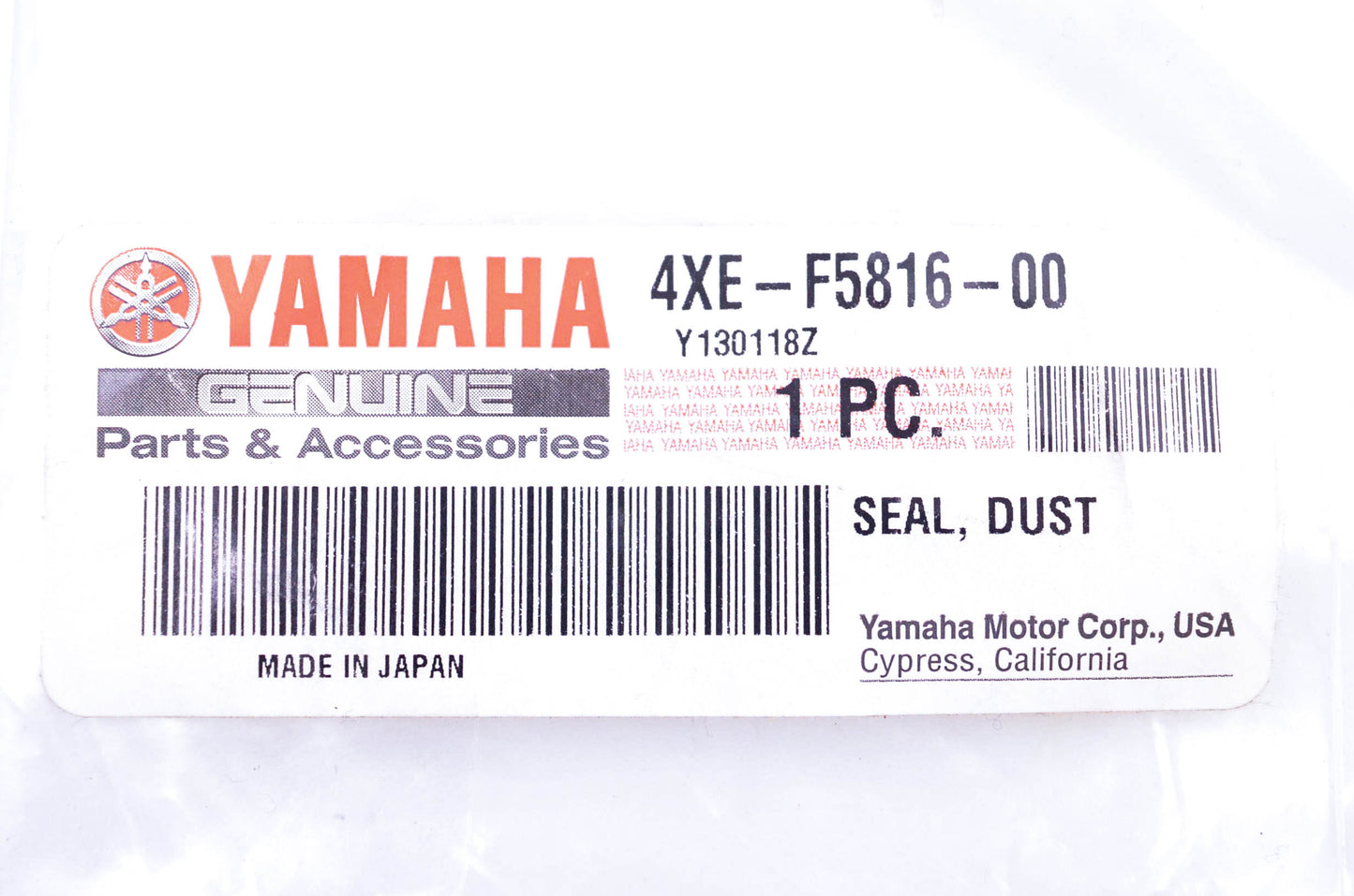 New OEM Yamaha 4XE-F5816-00-00 Dust Seal NOS