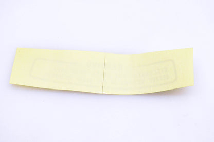 New OEM Honda 87509-952-000 Front Fan Label NOS