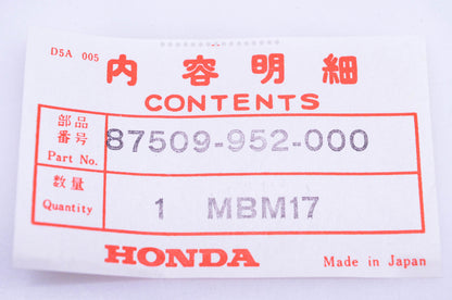 New OEM Honda 87509-952-000 Front Fan Label NOS