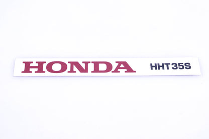 New OEM Honda 87521-VL3-D40 HHT35S Label NOS