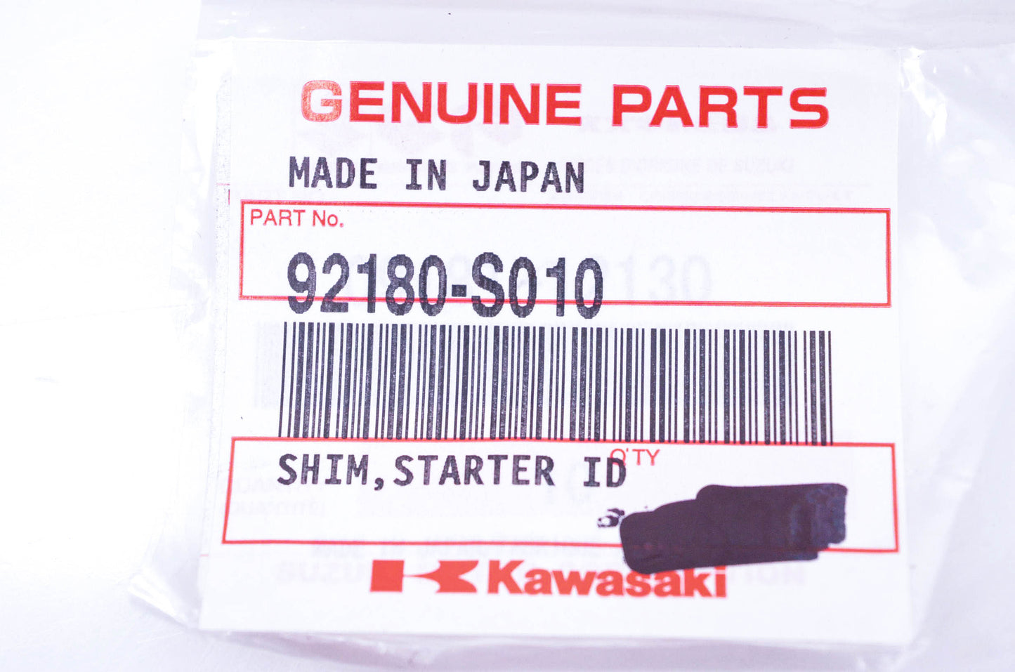New OEM Kawasaki 92180-S010 Idle Gear Starter Shim NOS