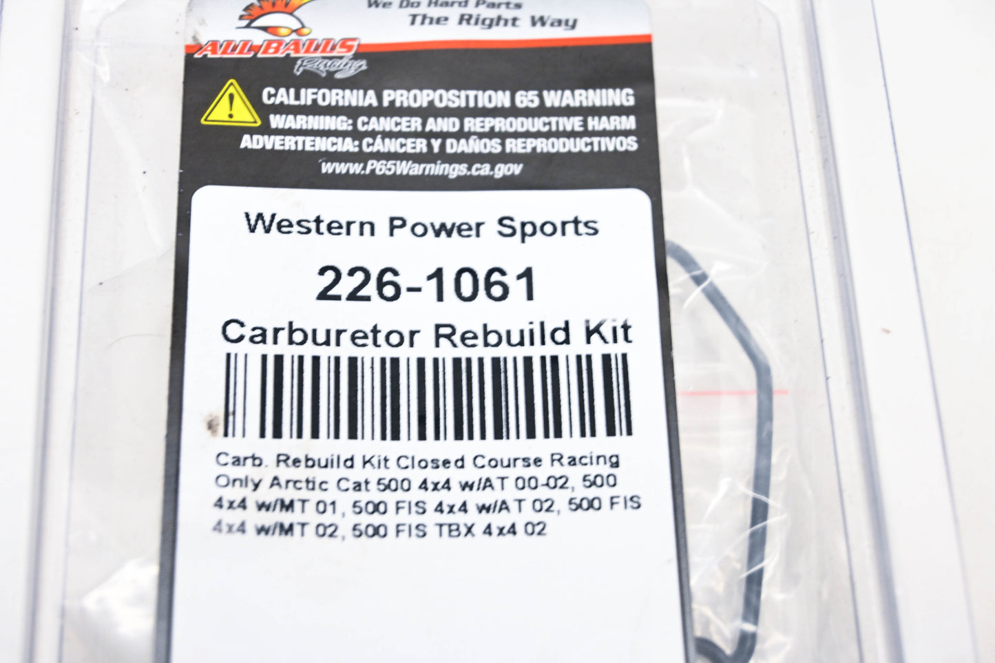 All Balls Racing 226-1061, 75-1023, 26-2100 Carburetor Rebuild Kit NOS