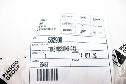 Piaggio 582908 Throttle Cable NOS