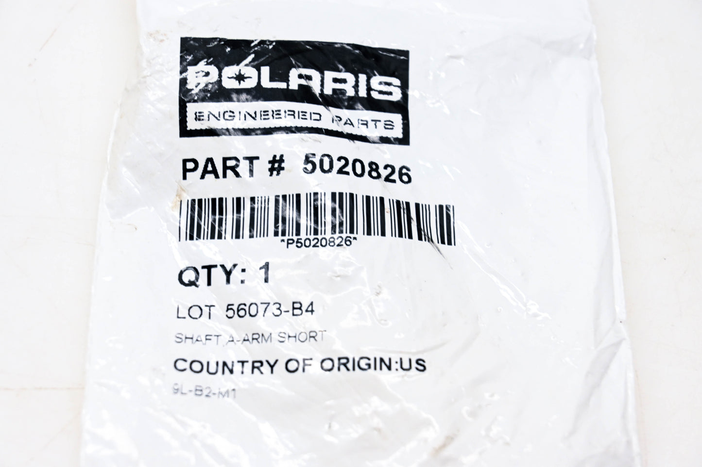 New OEM Polaris 5020826, P5020826 Rear Control A Arm Pivot Shaft NOS