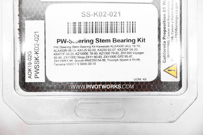 Pivot Works SS-K02-021, PWSSK-K02-021, AOK10-02G Steering Stem Bearing Kit NOS