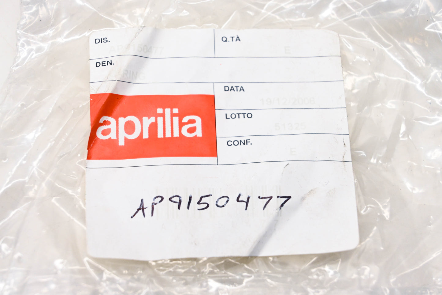 Aprilia AP9150477 Gasket O Ring NOS