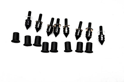 New Aftermarket Honda CBR600 Black Spiked Windscreen Bolt Kit