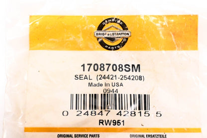 New OEM Briggs & Stratton 1708708SM, 24421-254208 Oil Seal NOS