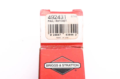 New OEM Briggs & Stratton 492431 Ratchet Pawl NOS