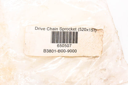 Eton B3801-B00-9000, 650507 Drive Chain Sprocket 15T NOS
